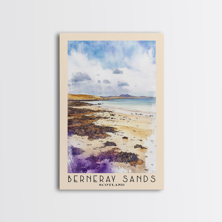 Berneray Sands, Scotland Watercolor Print, Vacation Gift, Scotland Wall Art, Vacation Wall Art, Vacatation Memories, Beach Decor, Beach Or Lakehouse Art