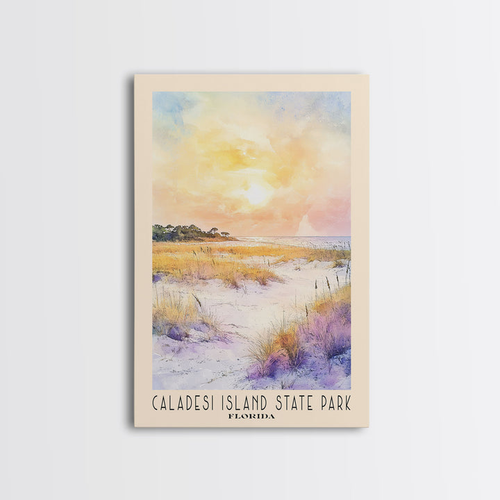 Caladesi Island State Park, Florida Watercolor Beach Print, Vacation Gift, Florida Wall Art, Beach Painting, Beach Decor, Beach Painting