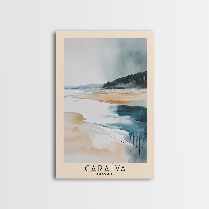 Caraíva, Brazil Watercolor Print, Vacation Gift, Brazil Wall Art, Vacation Wall Art, Vacatation Memories, Beach Decor, Beach Or Lakehouse Art