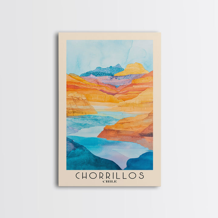 Chorrillos, Chile Watercolor Beach Print, Vacation Gift, Chile Wall Art, Beach Painting, Beach Decor, Beach Painting