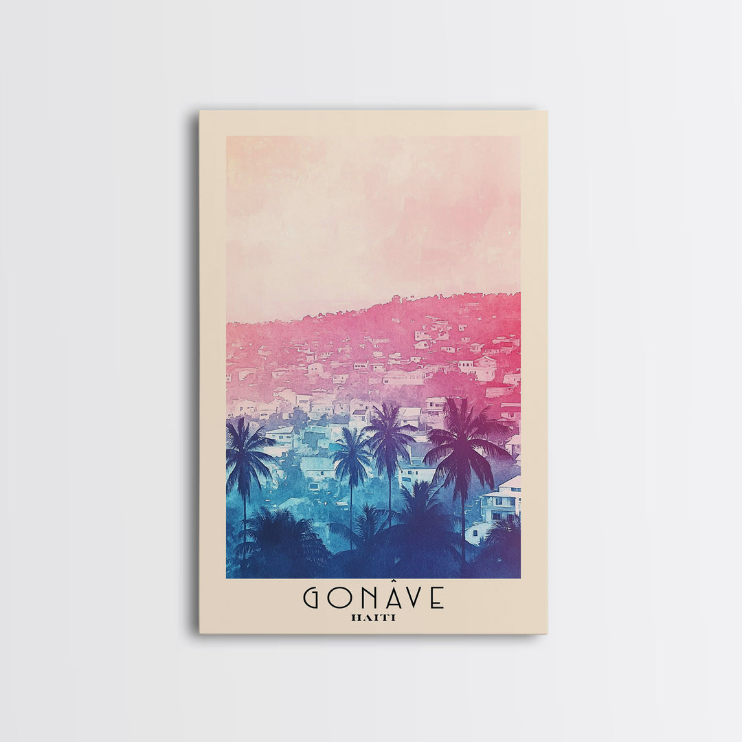 Gonâve, Haiti Watercolor Print, Vacation Gift, Haiti Wall Art, Vacation Wall Art, Vacatation Memories, Beach Decor, Beach Or Lakehouse Art