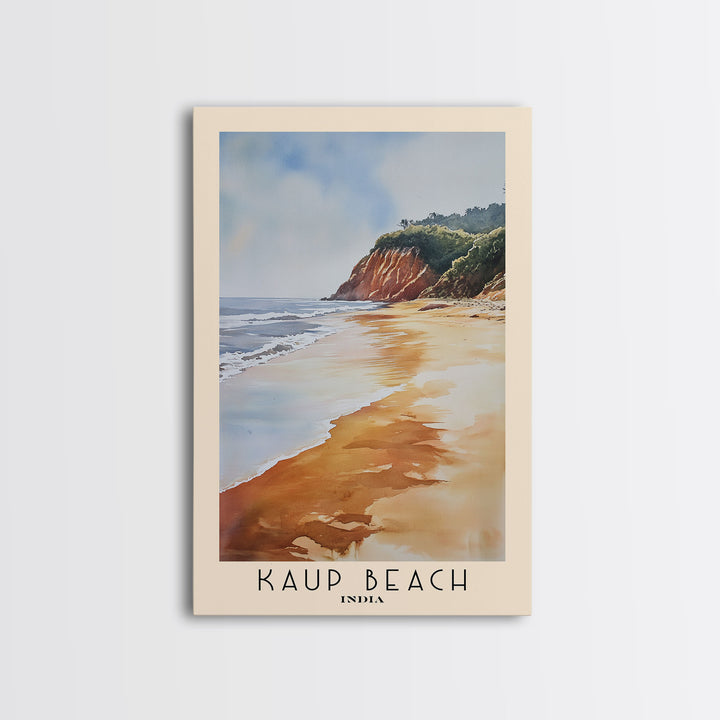 Kaup Beach, India Watercolor Print, Vacation Gift, India Wall Art, Beach Painting, Beach Decor, Beach Or Lakehouse Art