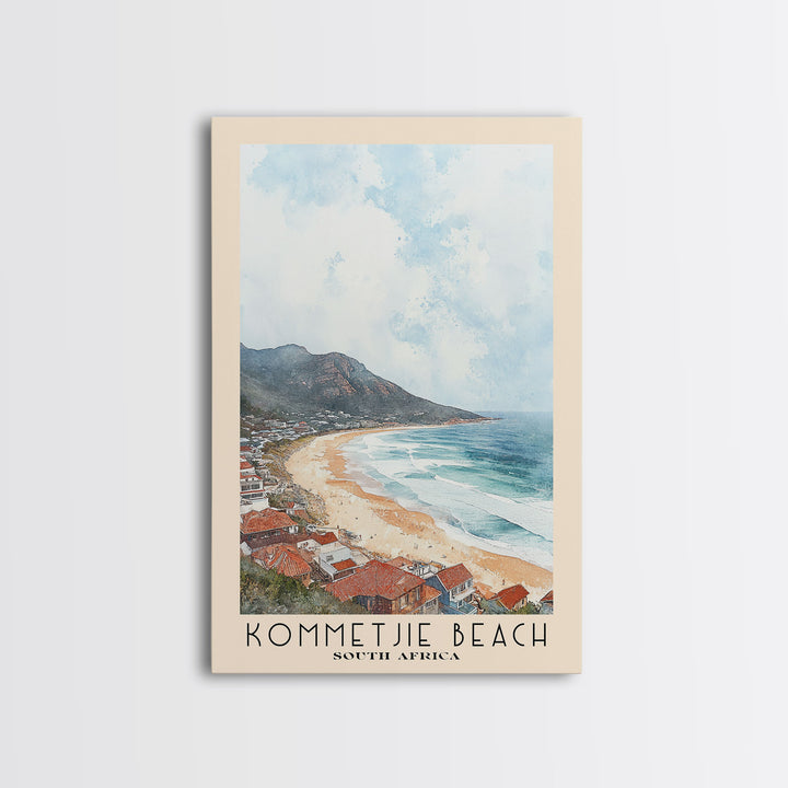 Kommetjie Beach, South Africa Watercolor Print, Vacation Gift, South Africa Wall Art, Vacation Wall Art, Vacatation Memories, Beach Decor, Beach Or Lakehouse Art