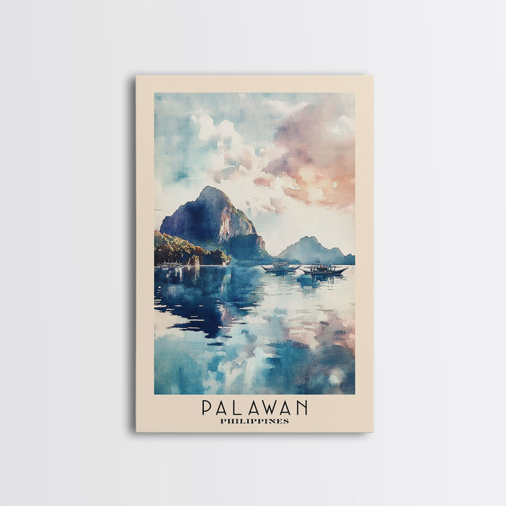 Palawan, Philippines Watercolor Print, Vacation Gift, Philippines Wall Art, Vacation Wall Art, Vacatation Memories, Beach Decor, Beach Or Lakehouse Art