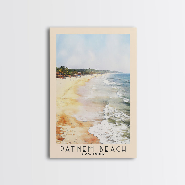 Patnem Beach, Goa, India Watercolor Print, Vacation Gift, Goa, India Wall Art, Vacation Wall Art, Vacatation Memories, Beach Decor, Beach Or Lakehouse Art