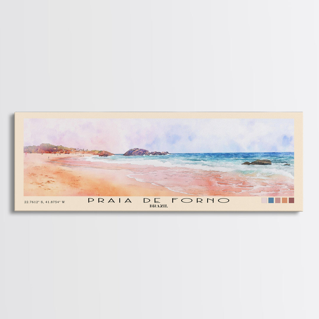 Praia de Forno, Brazil Watercolor Print, Vacation Gift, Brazil Wall Art, Vacation Wall Art, Vacatation Memories, Beach Decor, Beach Or Lakehouse Art