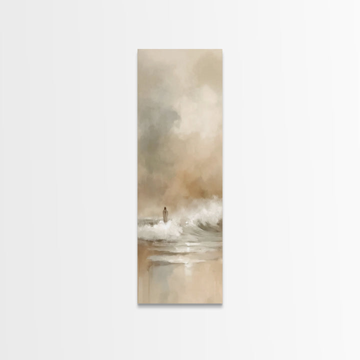 Fields Of Joy – Framed Canvas Print – Skinny Art – Christian Wall Art – Jesus Painting – Christian Art Canvas