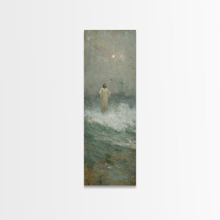 Children Of Grace, Framed Canvas Print, Tall Skinny Art Print, Christian Art Canvas, Christian Wall Art, Jesus Painting