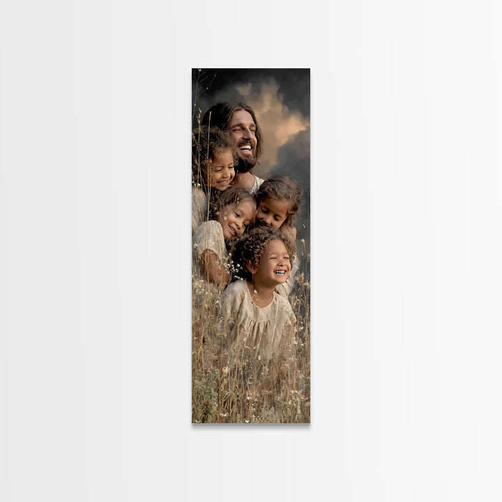 Circle Of Hope | Framed Canvas Print | Narrow Art | Christian Wall Art | Christian Art Canvas | Jesus Painting