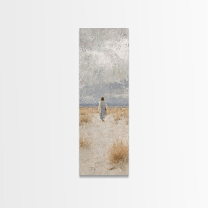 Journey Of Peace | Framed Canvas Print | Skinny Art | Christian Art Canvas | Jesus Painting | Christian Wall Art | Christian Gift Ideas