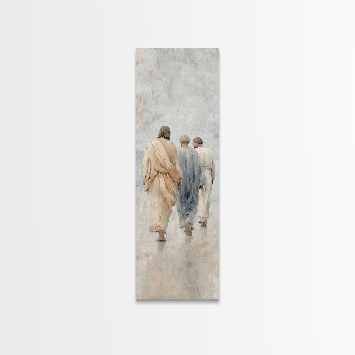 Path Of Grace – Framed Canvas Print – Christian Wall Art – Christian Art Canvas – Jesus Painting – Tall Narrow Wall Art – Christian Art