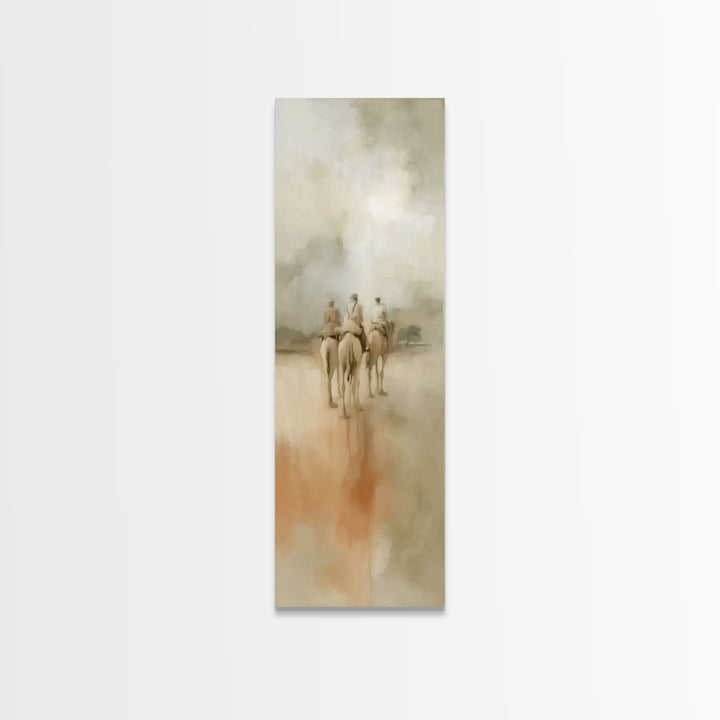 Journey Of Kings | Framed Canvas Print | Christian Art Canvas | Narrow Art | Christian Christmas Art | Vintage Christian Art | Christmas Wa