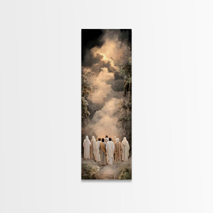 Path Of Disciples – Framed Canvas Print – Narrow Art – Christian Art Work – Christian Wall Art – Christian Gift Ideas – Christian Paintings