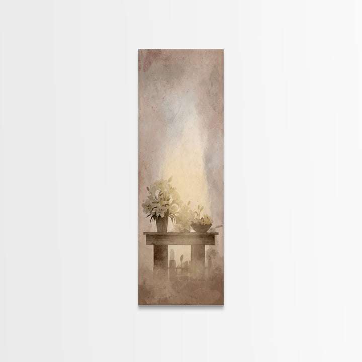 Morning Sanctuary - Framed Canvas Print - Skinny Art - Christian Art Canvas - Christian Wall Art - Christian Art - Christian Christmas Art