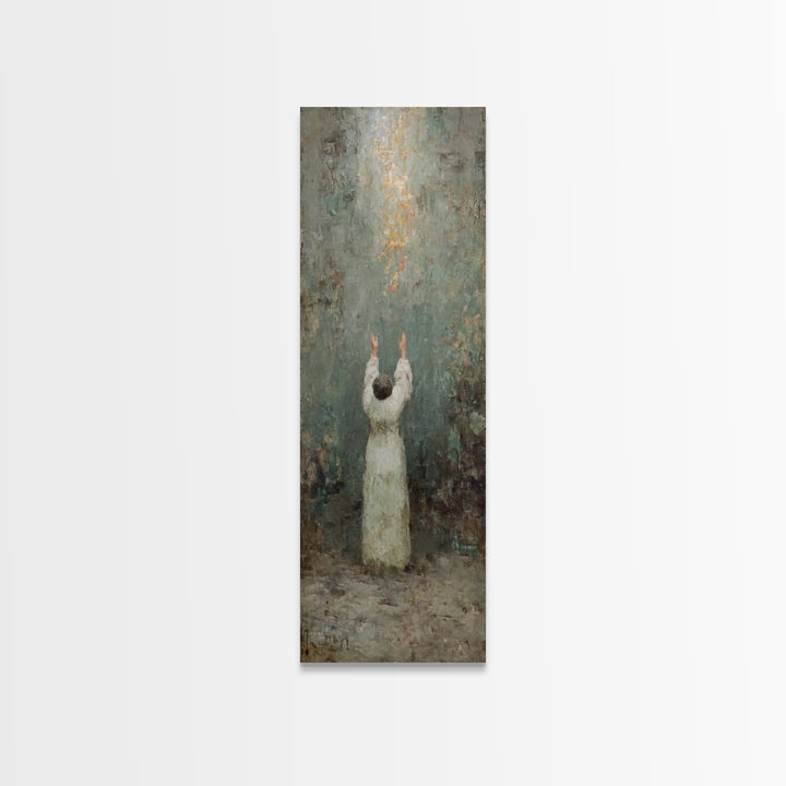 Rise To Glory – Framed Canvas Print – Narrow Art – Christian Art Canvas – Christian Wall Art – Modern Christian Art – Christian Christmas A