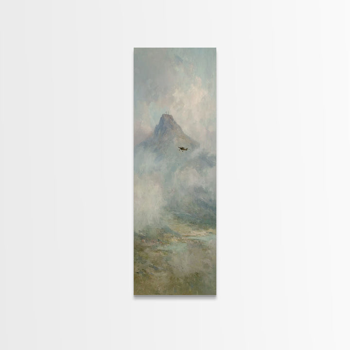 Mountain Of Grace – Framed Canvas Print – Narrow Art – Christian Painting – Christian Art Canvas – Christian Wall Art – Christian Christmas