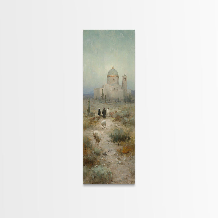 Shepherds’ Journey – Framed Canvas Print – Skinny Art – Christian Art – Christian Wall Art – Christian Art Canvas – Christian Painting