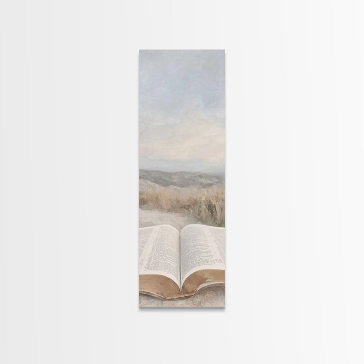 Horizon Of Faith – Framed Canvas Print – Christian Wall Art – Christian Art – Christian Art Canvas – Tall Narrow Wall Art – Christian Decor