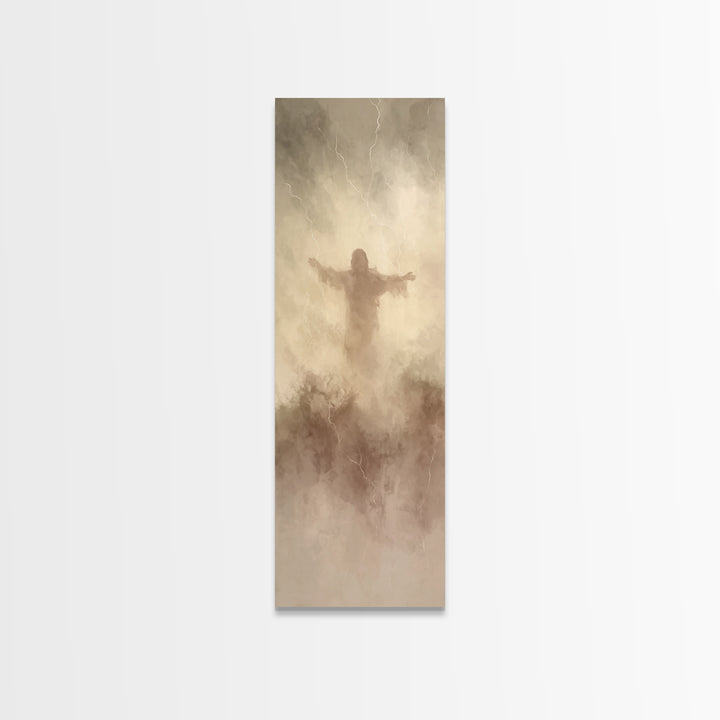 Desert Calm – Framed Canvas Print – Narrow Art – Christian Painting – Jesus Painting – Christian Canvas – Christmas Art