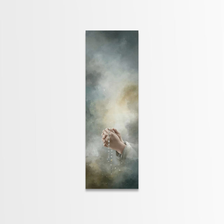 Faithful Reverence – Framed Canvas Print – Christian Wall Art – Christian Art Canvas – Narrow Art – Christian Art – Christian Gift – Christ