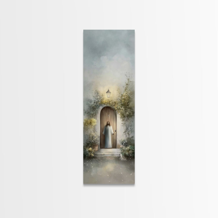 Heaven’s Open Path – Framed Canvas Print – Christian Art Canvas – Jesus Painting – Tall Narrow Wall Art – Christian Wall Art