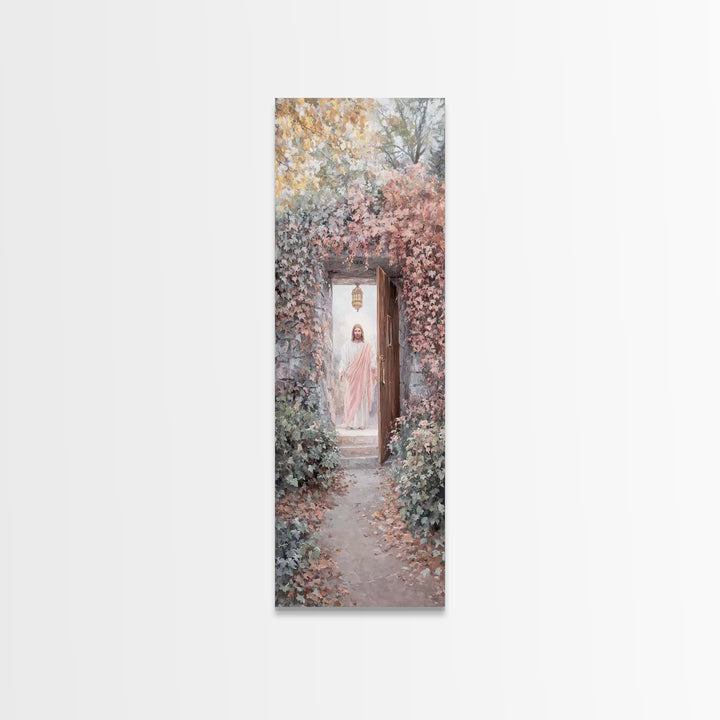 Lantern Of Hope – Framed Canvas Print – Christian Art Print – Christian Wall Art – Skinny Art – Jesus Painting
