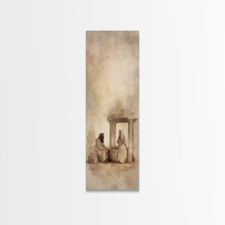 Twilight Door Counsel – Framed Canvas Print – Skinny Art – Christian Art Canvas – Christian Painting – Christian Wall Art – Christian Decor