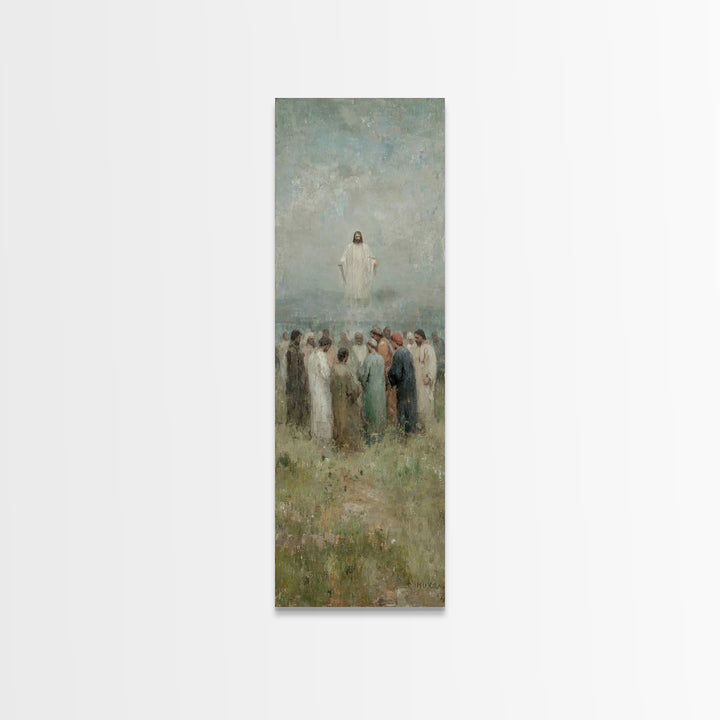 Ascending Glory | Framed Canvas Print | Skinny Art | Christian Wall Art | Jesus Painting | Christian Art Canvas | Christmas Art