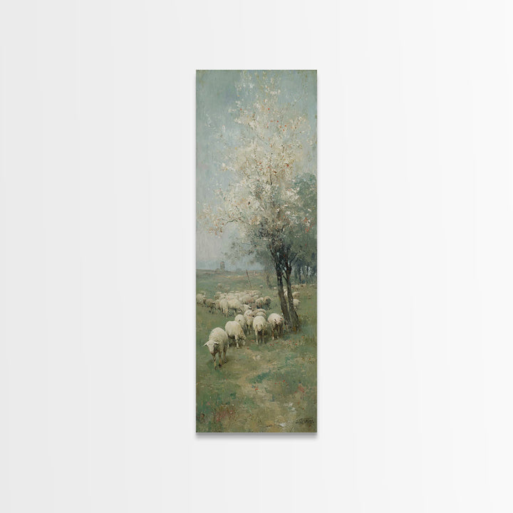 Fields Of Covenant – Framed Canvas Print – Christian Art Canvas – Christian Art – Christian Wall Art – Jesus Painting – Narrow Art