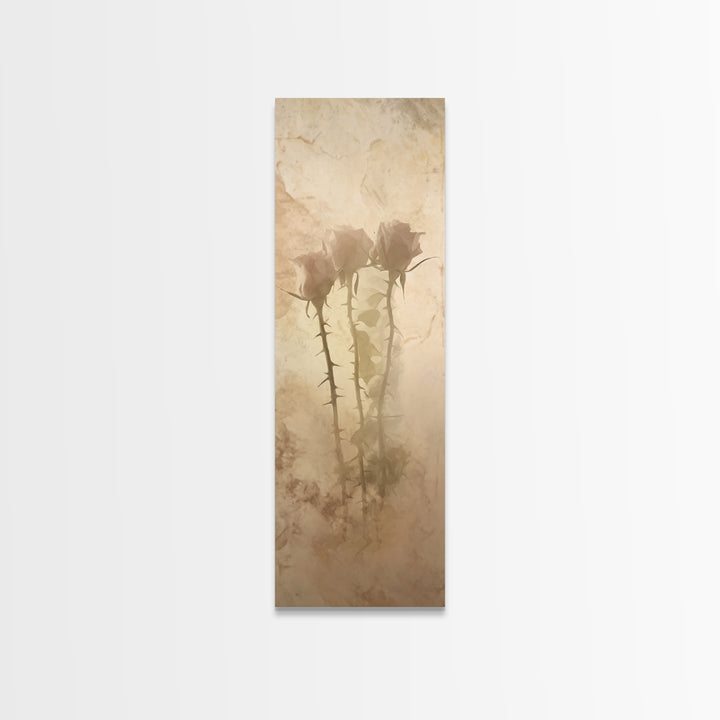 Thorns Of Mercy | Framed Canvas Print | Skinny Art | Christian Art Canvas | Christian Wall Art | Subtle Christian Art | Modern Christian Ar