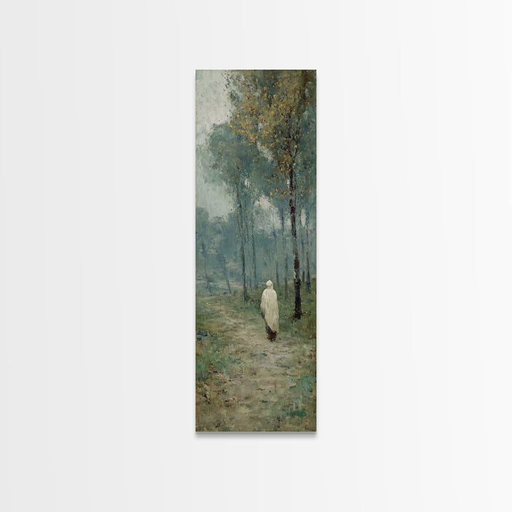 Stillness Of Eden - Framed Canvas Print - Christian Art Canvas - Jesus Painting - Narrow Art - Christian Wall Art