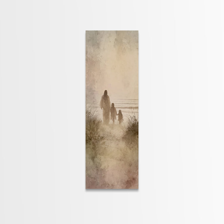 Garden Of Comfort – Framed Canvas Print – Christian Painting – Christian Art Canvas – Skinny Art – Christian Christmas – Jesus Painting