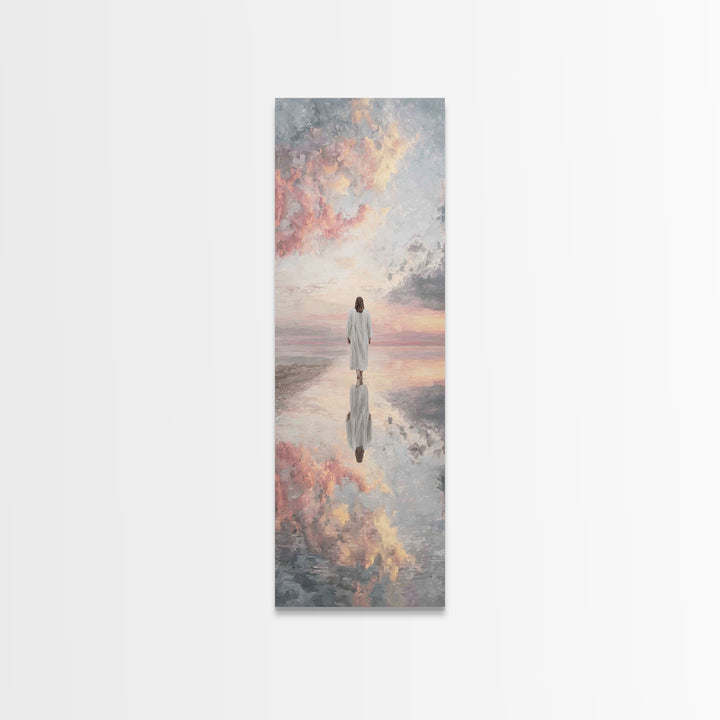 Shepherd’s Comfort – Framed Canvas Print – Skinny Art – Christian Art Canvas – Jesus Painting – Christian Wall Art – Christmas Art