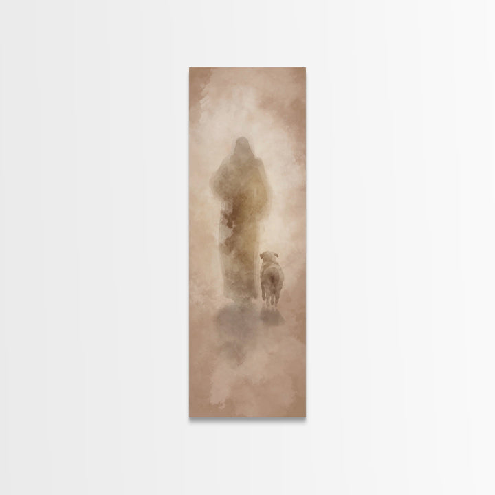 Forest Of Grace – Framed Canvas Print – Tall Skinny Art Print – Christian Wall Art – Jesus Painting – Christian Canvas – Christmas Art