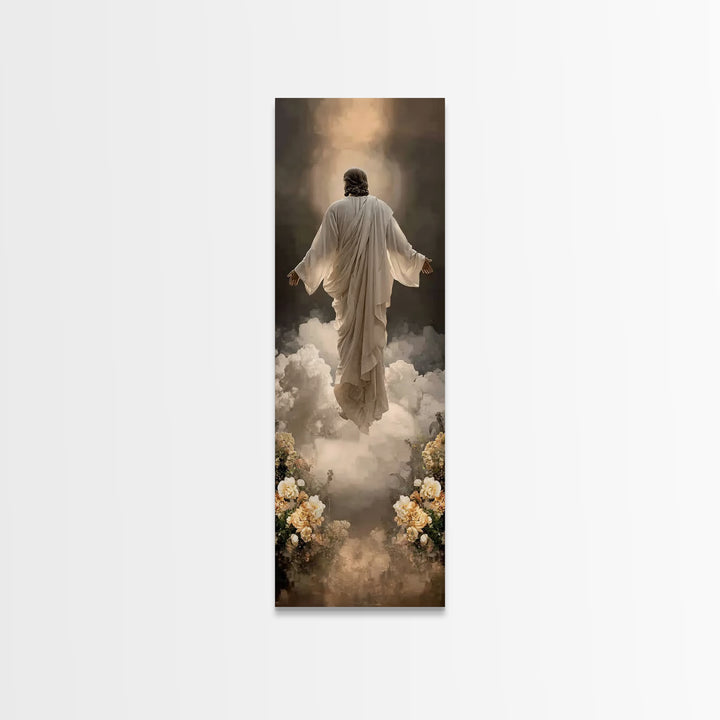 Rising Glory | Framed Canvas Print | Skinny Art | Jesus Painting | Christian Wall Art | Christian Art Canvas | Modern Christian Art