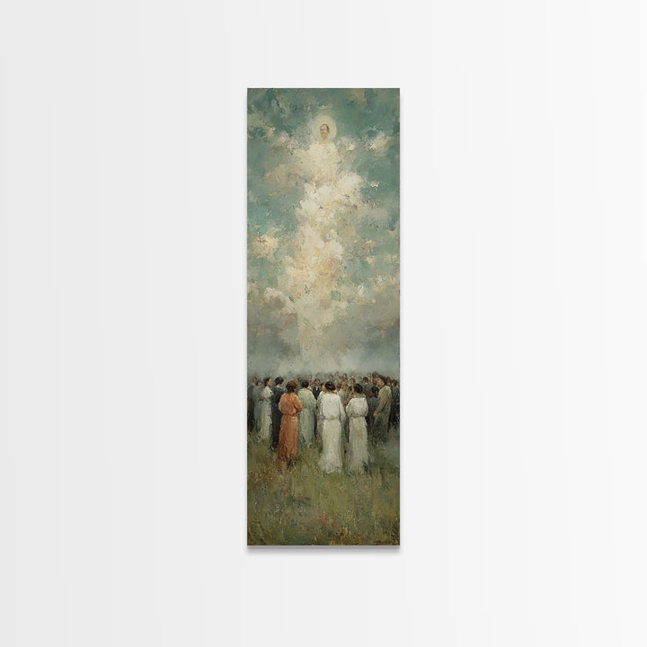 Gathered In Light – Framed Canvas Print – Narrow Art – Christian Wall Art – Christian Art – Christian Art Canvas – Christian Painting – Chr