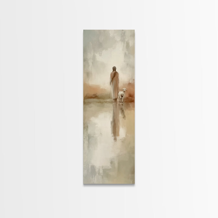Dawn Of Grace – Framed Canvas Print – Christian Art Canvas – Christian Painting – Jesus Painting – Tall Narrow Wall Art – Christian Christm