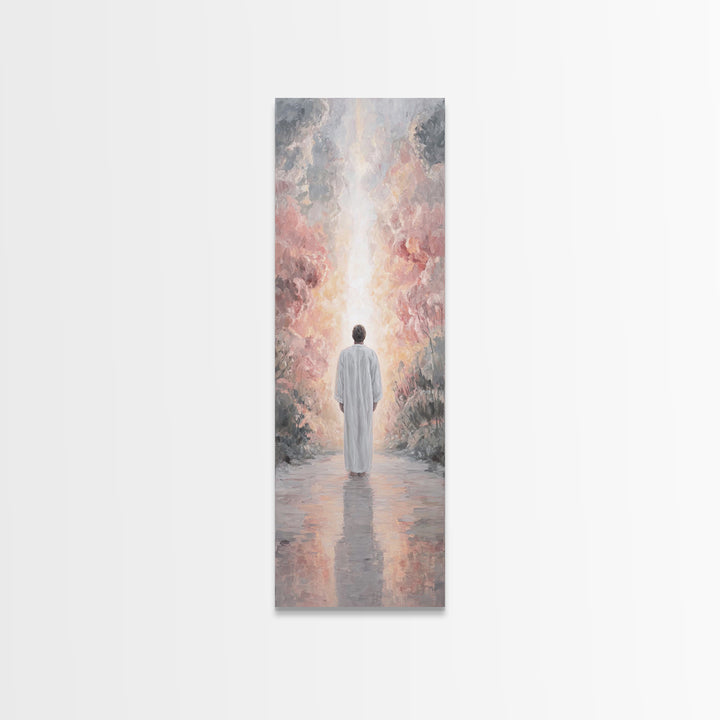 Heavenward Dawn, Framed Canvas Print, Christian Art Canvas, Christian Wall Art, Skinny Art, Modern Christian Art, Christian Gift
