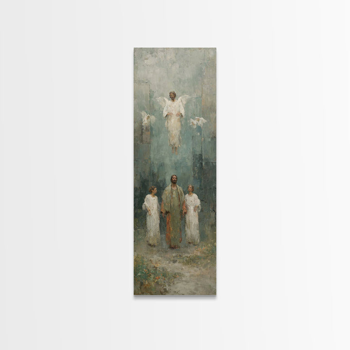 Eternal Gathering | Framed Canvas Print | Narrow Art | Christian Art Canvas | Christian Wall Art | Jesus Painting | Christian Art