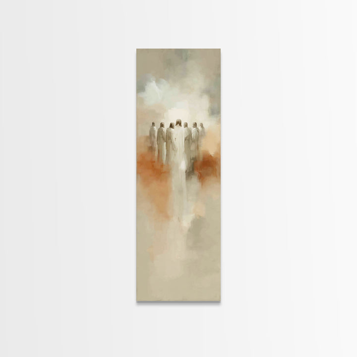 Heavenly Host | Framed Canvas Print | Tall Narrow Wall Art | Christian Art Canvas | Christian Wall Art | Jesus Painting | Christian Art