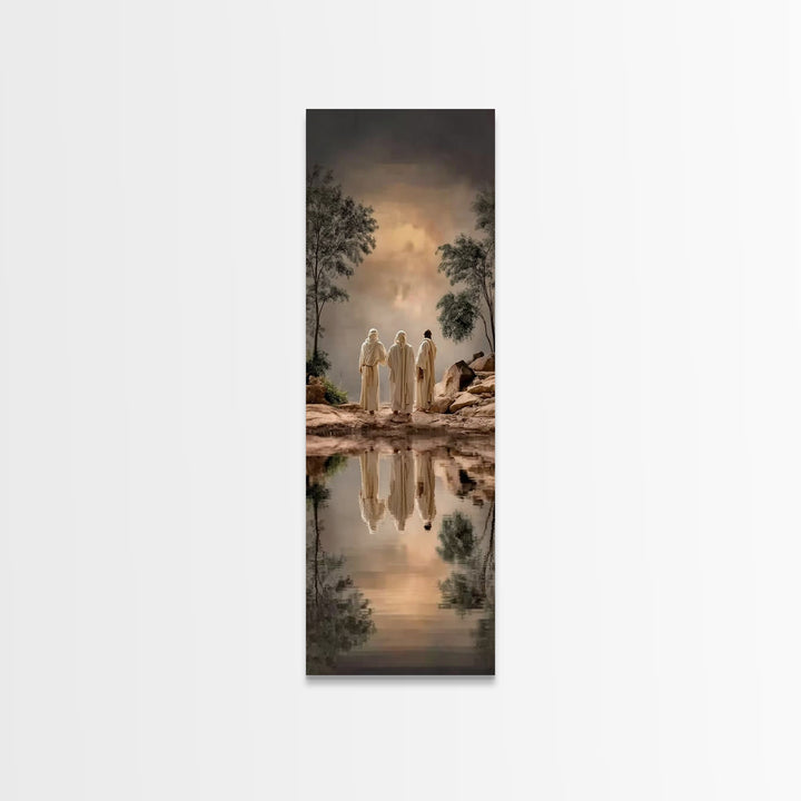Pathway To Faith – Framed Canvas Print – Christian Wall Art – Christian Art Canvas – Narrow Art – Christian Christmas Art – Christian Art P