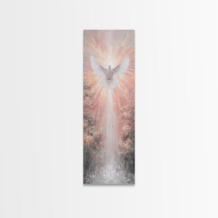 Spirit Of Dawn – Framed Canvas Print – Christian Art Print – Christian Wall Art – Tall Skinny Art Print – Christian Art Canvas – Christmas
