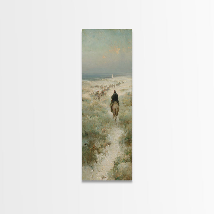 Emerging Caravan Light – Framed Canvas Print – Christian Art – Christmas Art – Christian Wall Art – Tall Skinny Art Print – Christian Chris