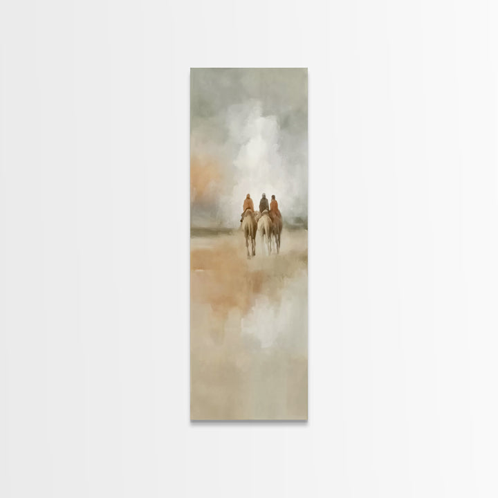 Wisemen Of Light | Framed Canvas Print | Christian Art Canvas | Christmas Art | Narrow Art | Christian Wall Art