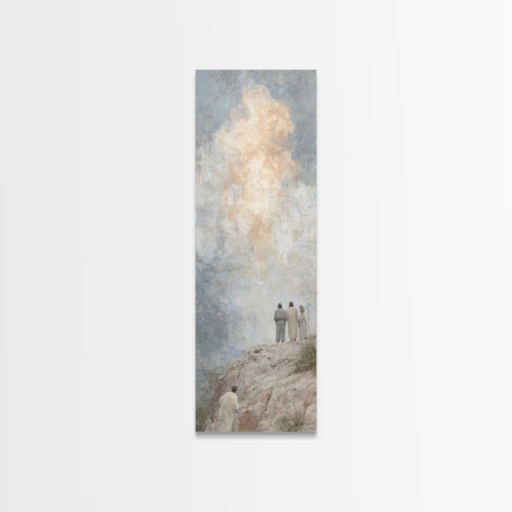 Cloudborne Vision | Framed Canvas Print | Tall Skinny Art Print | Christian Art Canvas | Christian Wall Art | Jesus Painting