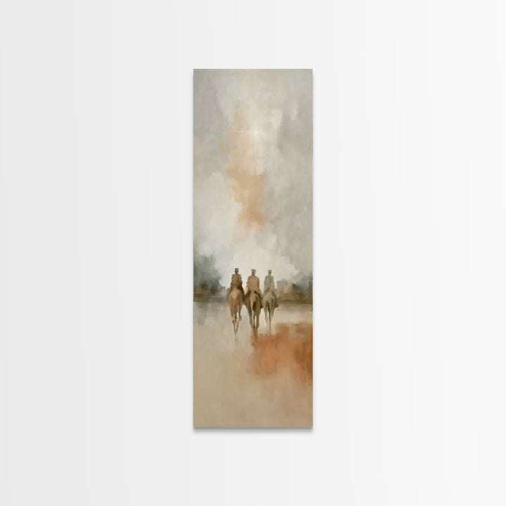 Starward Riders | Framed Canvas Print | Skinny Art | Christian Art Canvas | Christmas Art | Christian Wall Art