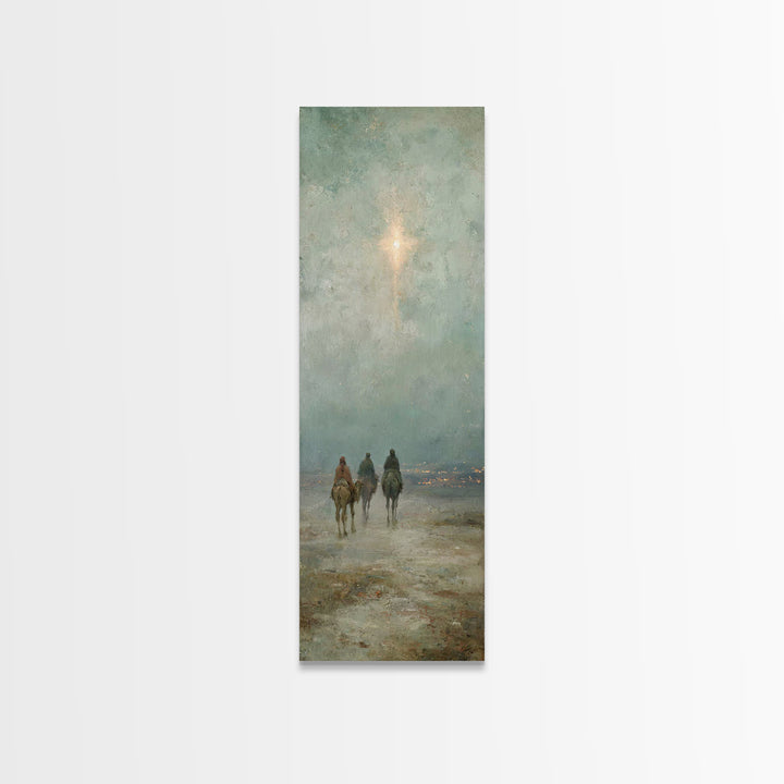 The Bethlehem Star – Framed Canvas Print – Skinny Art – Christian Art Canvas – Christmas Art – Christian Christmas Art – Christian Wall Art