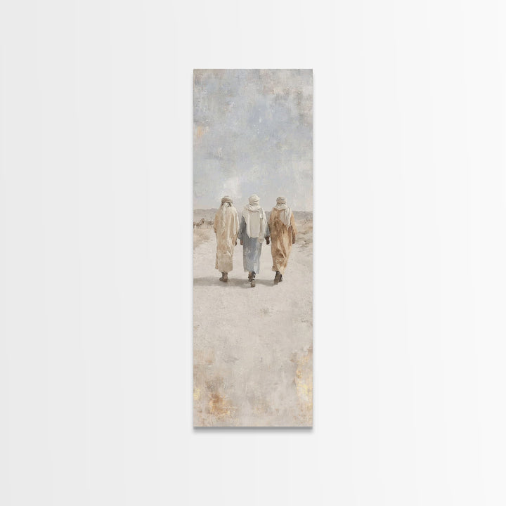Pilgrims Of Grace – Framed Canvas Print – Christian Art Canvas – Skinny Art – Christian Christmas Art – Christian Wall Art