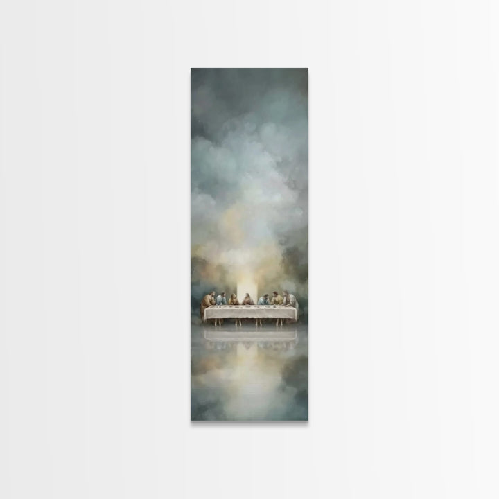 Spirit On High – Framed Canvas Print – Christian Wall Art – Narrow Art – Minimalist Christian Art – Christian Art Canvas – Modern Christian