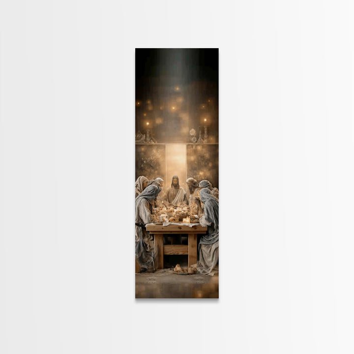 Sacred Gathering – Framed Canvas Print – Christian Art Print – Christian Wall Art – Skinny Art – Christian Art Canvas – Christmas Art